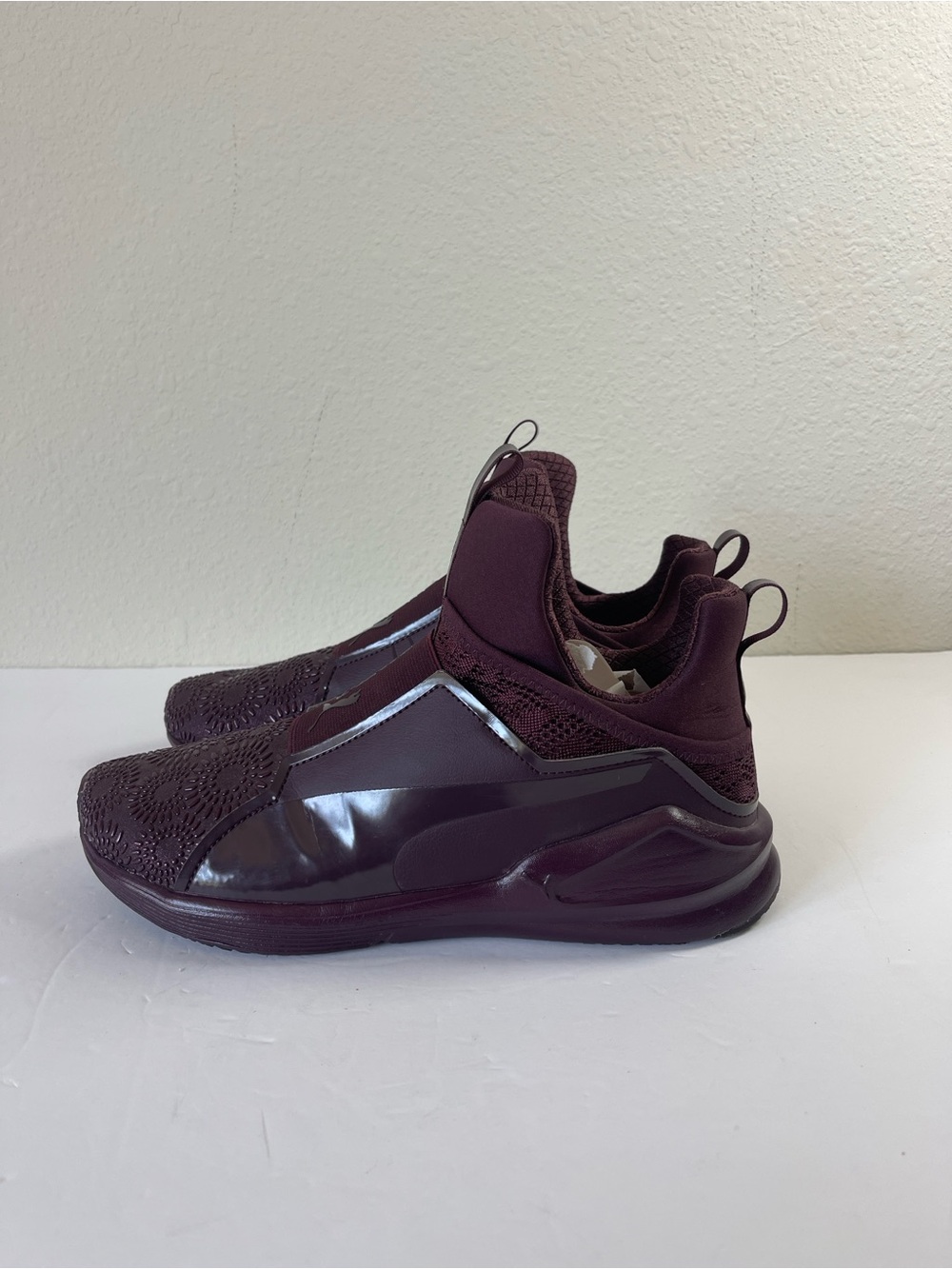 Puma Fierce KRM Kylie Jenner High-Top Slip-On Sneakers “Winetasting” Size 9 US W - Picture 4 of 10
